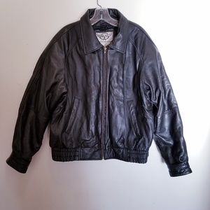 Corvette vintage leather bomber jacket
